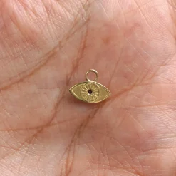 Gemstone Evil Eye Charm