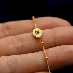 Gemstone Evil Eye Necklace