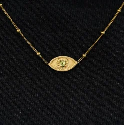 Gemstone Evil Eye Necklace