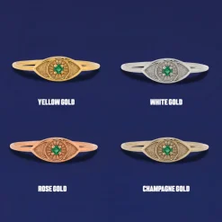 Gemstone Evil Eye Ring