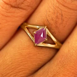 Gemstone Kite Ring