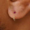 Gemstone Open Hoop