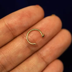 Gemstone Open Hoop