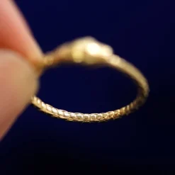 Gemstone Ouroboros Snake Ring