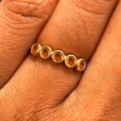 5 Gemstones Ring
