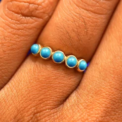 5 Gemstones Ring