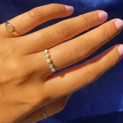 5 Gemstones Ring
