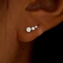 Graduated Ball Earring