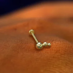 Graduated Ball Flatback Piercing