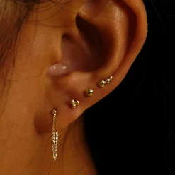 Graduated Ball Flatback Piercing