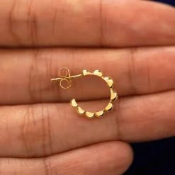 Graduated Puffy Beaded Hoop