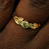 Green Sapphires Ring