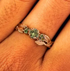 Green Sapphires Ring