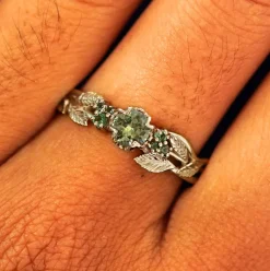 Green Sapphires Ring
