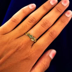 Green Sapphires Ring