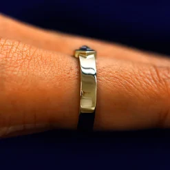 Hexagon Diamond Band