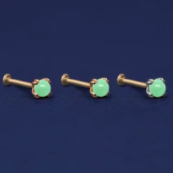 Jade Flatback Piercing