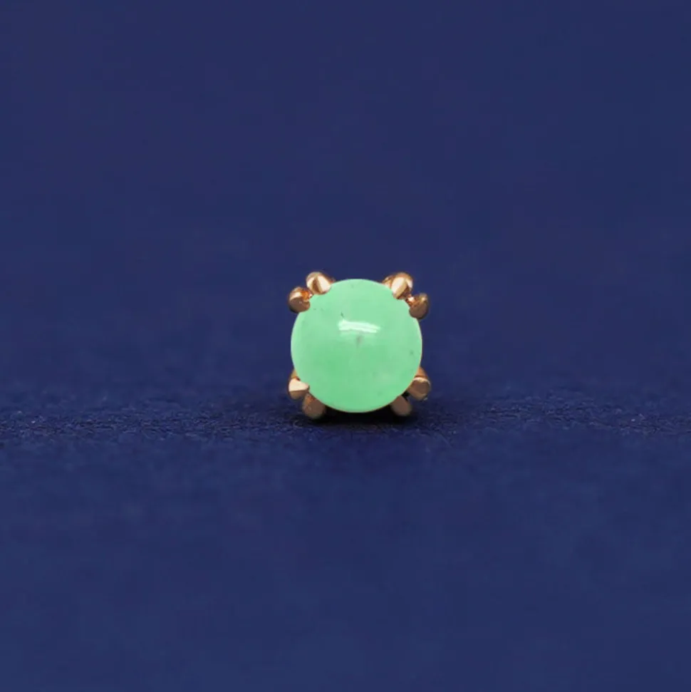 Jade Flatback Piercing