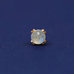 Labradorite Flatback Piercing