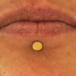 Large Circle Flatback Piercing