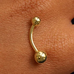 Large Curved Barbell Piercing