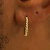 Medium Rope Huggie Hoops