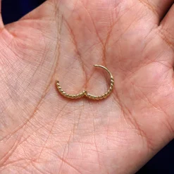 Medium Rope Huggie Hoops