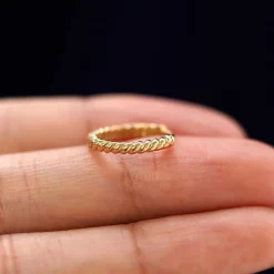 Medium Rope Huggie Hoops