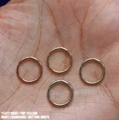 Medium Seamless Huggie Hoops / Piercing