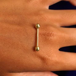 Medium Straight Barbell Piercing
