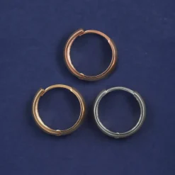 Medium Wide Huggie Hoops