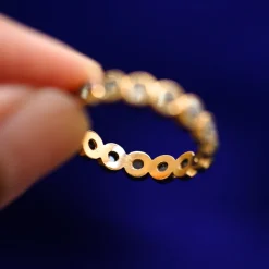 Milgrain Diamond Band