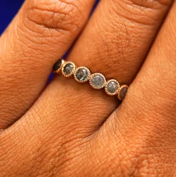 Milgrain Diamond Band