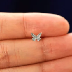 Mini Butterfly Flatback Piercing