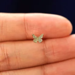 Mini Butterfly Flatback Piercing