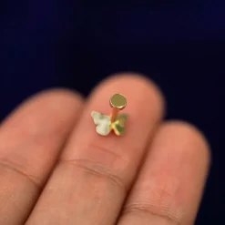 Mini Butterfly Flatback Piercing