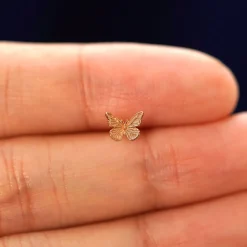 Mini Butterfly Flatback Piercing