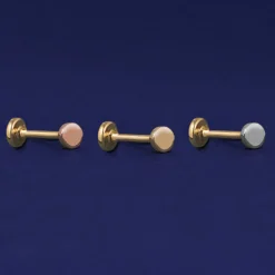 Mini Circle Flatback Piercing