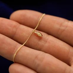 Mini Leaf Necklace