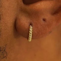 Mini Rope Huggie Hoops