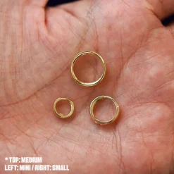 Mini Wide Huggie Hoops