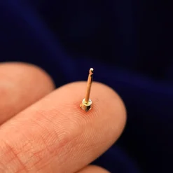 2mm Diamond Earring