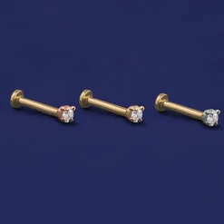 2mm Diamond Flatback Piercing