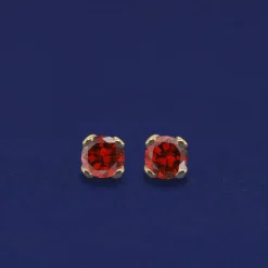2mm Gemstone Earring