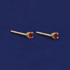 2mm Gemstone Earring