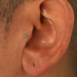 2mm Gemstone Flatback Piercing