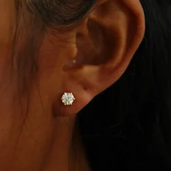 5mm Moissanite Earring