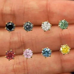 5mm Moissanite Earring