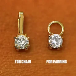 Moissanite Charm
