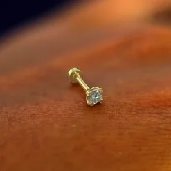Moissanite Flatback Piercing